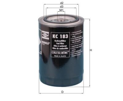 KC183 Фільтр палива (MAHLE)