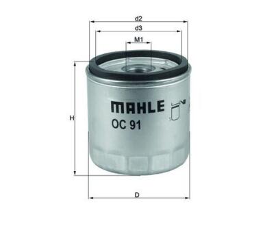 OC91D1 Фільтр масла (MAHLE)