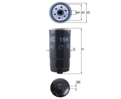 KC199 Фільтр палива (KNECHT)