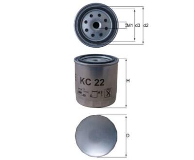 KC22 Фільтр палива (KNECHT)