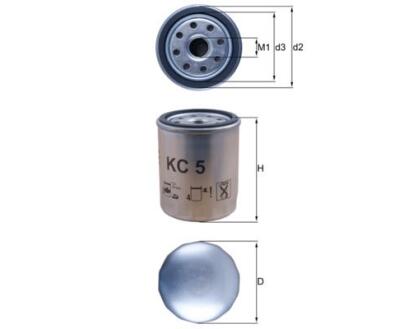 KC5 Фільтр палива (KNECHT)