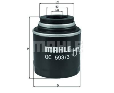 OC593/3 Фільтр масла (MAHLE)