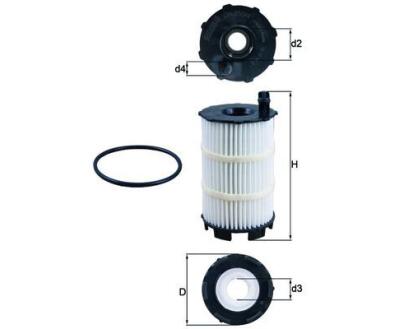 OX350/4D Фільтр масла (KNECHT)