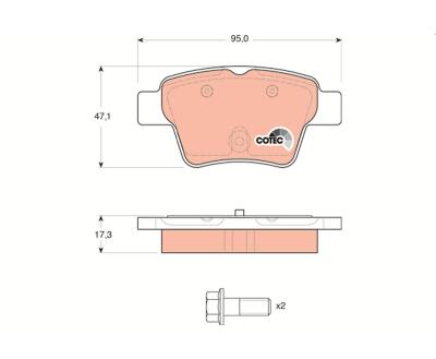 GDB1620  TRW - Гальмівні колодки до дисків