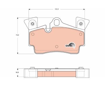 GDB1652  TRW - Гальмівні колодки до дисків