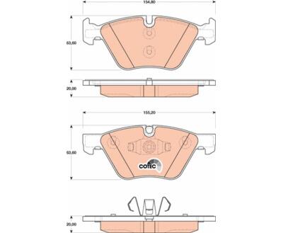 GDB1810  TRW - Гальмівні колодки до дисків