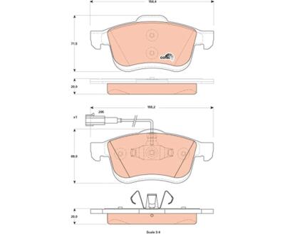 GDB1865  TRW - Гальмівні колодки до дисків