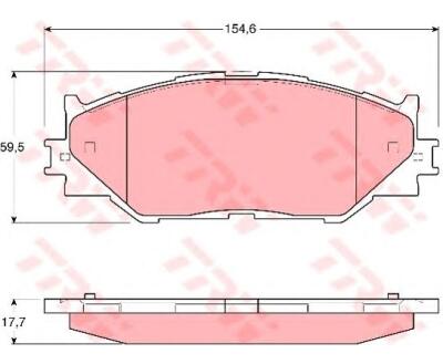 GDB3410  TRW - Гальмівні колодки до дисків