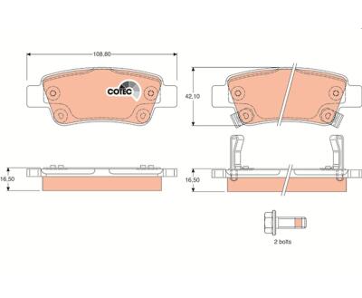 GDB3446  TRW - Гальмівні колодки до дисків