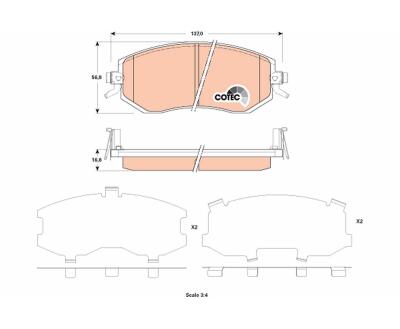 GDB3519  TRW - Гальмівні колодки до дисків