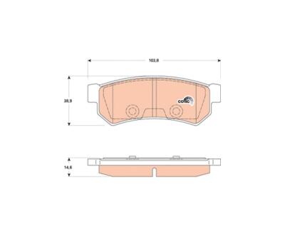 GDB4178  TRW - Гальмівні колодки до дисків