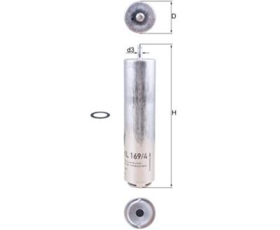 KL169/4D Фільтр палива (KNECHT)