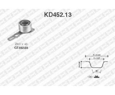 KD452.13  NTN-SNR - Ремкомплект ременя ГРМ