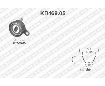 KD469.05  NTN-SNR - Ремкомплект ременя ГРМ