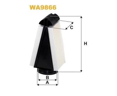 WA9866   (381) WIX Фільтр повітря