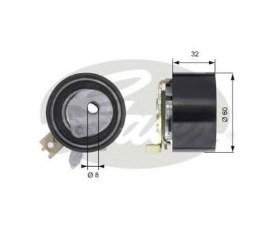 T43014 (7784-21014)  Натяжний ролик ременя ГРМ GATES POWERGRIP TENSIONER