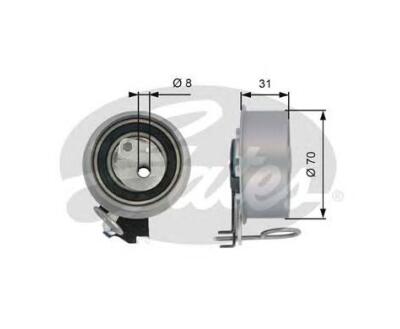 T43135 (7784-21111) Натяжний ролик ременя ГРМ GATES POWERGRIP TENSIONER