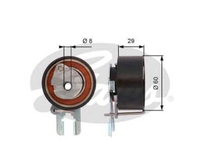 T43158 (7784-21132)  Натяжний ролик ременя ГРМ GATES POWERGRIP TENSIONER