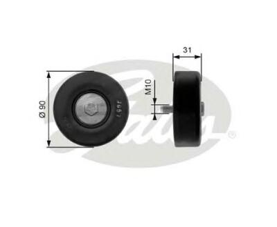 T36197 (7803-21297)  Обвідний ролик GATES DRIVEALIGN MV IDLER