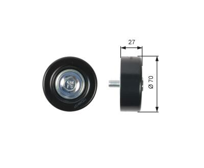 T36409 (7803-21509)  Обвідний ролик GATES DRIVEALIGN MV IDLER