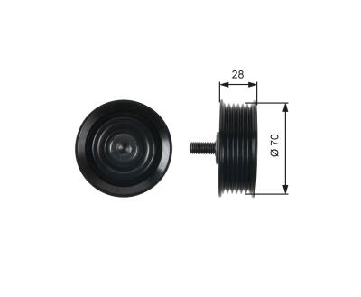 T36410 (7803-21510)  Обвідний ролик GATES DRIVEALIGN MV IDLER