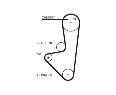 K015575XS (7883-11280)  Комплект ременя ГРМ GATES POWERGRIP KIT