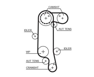 K025565XS (7883-11401)  Комплект ременя ГРМ GATES POWERGRIP KIT