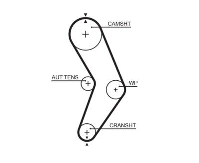 K015662XS (7883-11500)  Комплект ременя ГРМ GATES POWERGRIP KIT