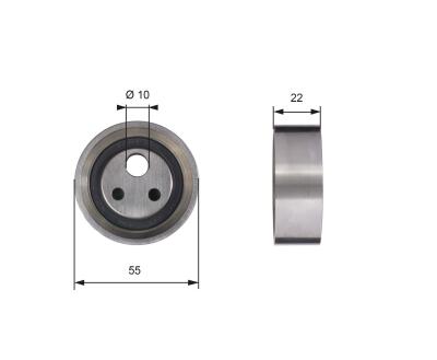 T41155 (7786-21197)  Натяжний ролик ременя ГРМ GATES POWERGRIP TENSIONER