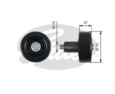 T39277 (7808-21677)  Обвідний ролик GATES DRIVEALIGN MV TENS