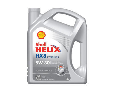 SHELL Helix HX8 Synthetic 5W-30, 4L (x4) олива моторна