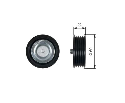 T36473 (7803-21573)  Обвідний ролик GATES DRIVEALIGN MV IDLER