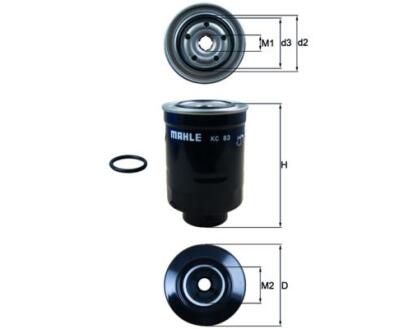 KC83D Фільтр палива (MAHLE)