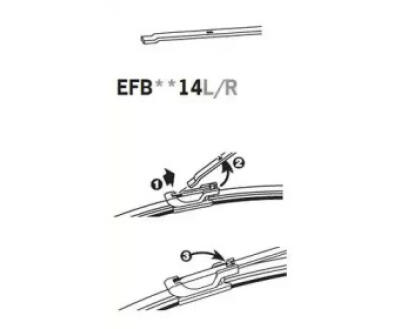 EFB5514L (TRICO)  Щітка склоочисника Exact Fit