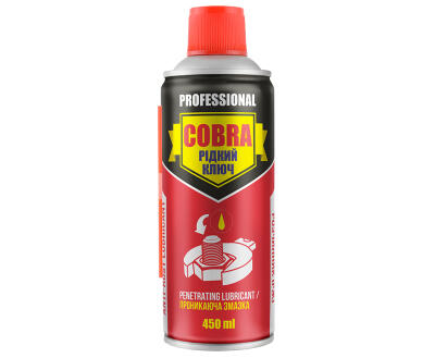 ANTI-RUST LUBRICANT COBRA, 450ml. Рідкий ключ. Професійна проникаюча змазка (24шт.)