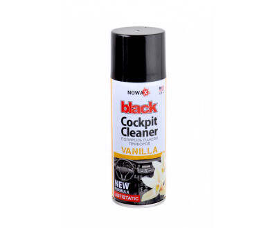 Поліроль панелі приладів NOWAX BLACK Cockpit Cleaner 450ml, ваніль