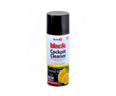 Поліроль панелі приладів NOWAX BLACK Cockpit Cleaner 450ml, лимон