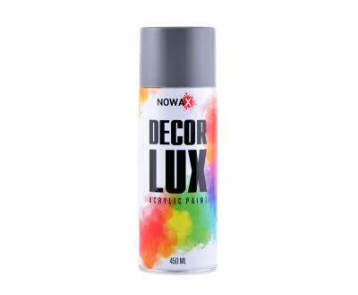 Акрилова фарба в спреї NOWAX DECOR LUX  7001 Світло сірий   450ml