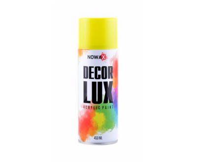 Акрилова фарба в спреї NOWAX DECOR LUX  1023 Жовтий   450ml