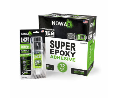 SUPER EPOXY ADHESIVE клей епоксидний двокомпонентний прозорий