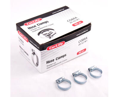 Хомути CarLife 20-32,9mm, W1 (100шт.в.уп.) оцинк.