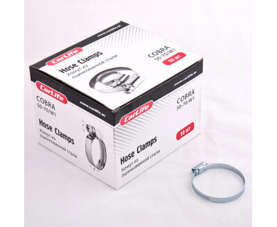 Хомути CarLife 50-70,9mm, W1 (50шт.в.уп.) оцинк.