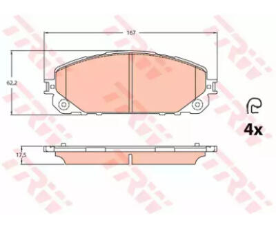 GDB2094  TRW - Гальмівні колодки до дисків