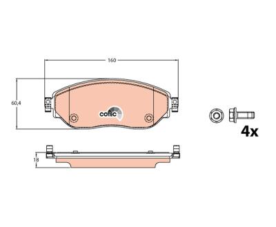 GDB2096  TRW - Гальмівні колодки до дисків