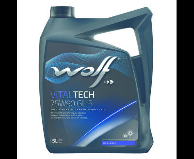 Трансмісійна олива WOLF VITALTECH 75W90 GL 5  5л.