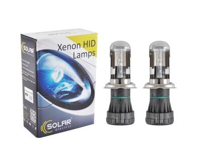 SOLAR H4 bi-xenon , 4300K,85V,35W P43t-38 KET, (2шт.)