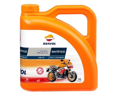 Олива моторна REPSOL MOTO SINTETICO 4T 10W-40 (4Л)