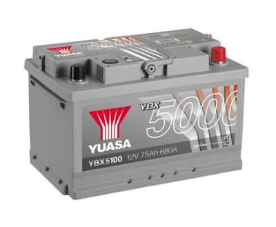 Акумулятор YBX5100 Yuasa 12V 75Ah 710A