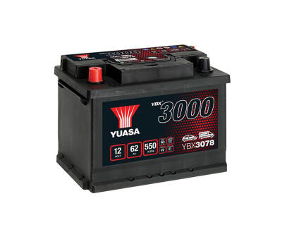 Акумулятор YBX3078 Yuasa 12V 62Ah 550A