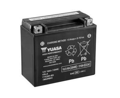 Акумулятор МОТО YTX20H-BS(CP) Yuasa 12V 18,9Ah 310A